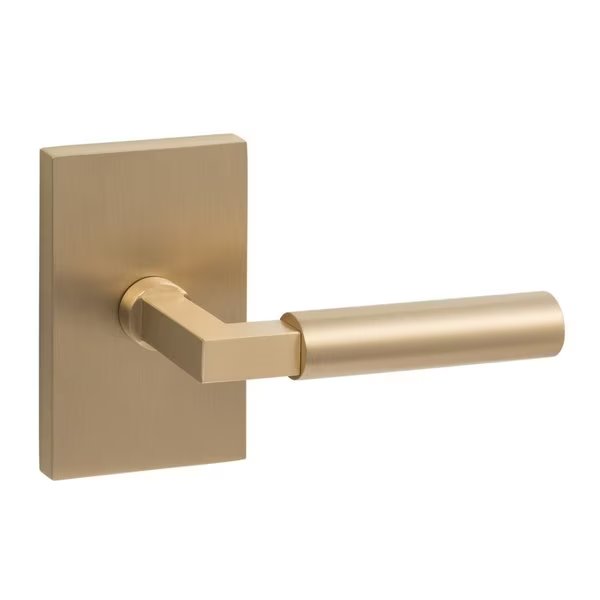 Sure-Loc Hardware Levanto Dummy Rosette, Satin Brass, Smooth Grip in Satin Brass, Sure-Loc Hardware, Mfr#: LV100 SB GRIP-SM SB